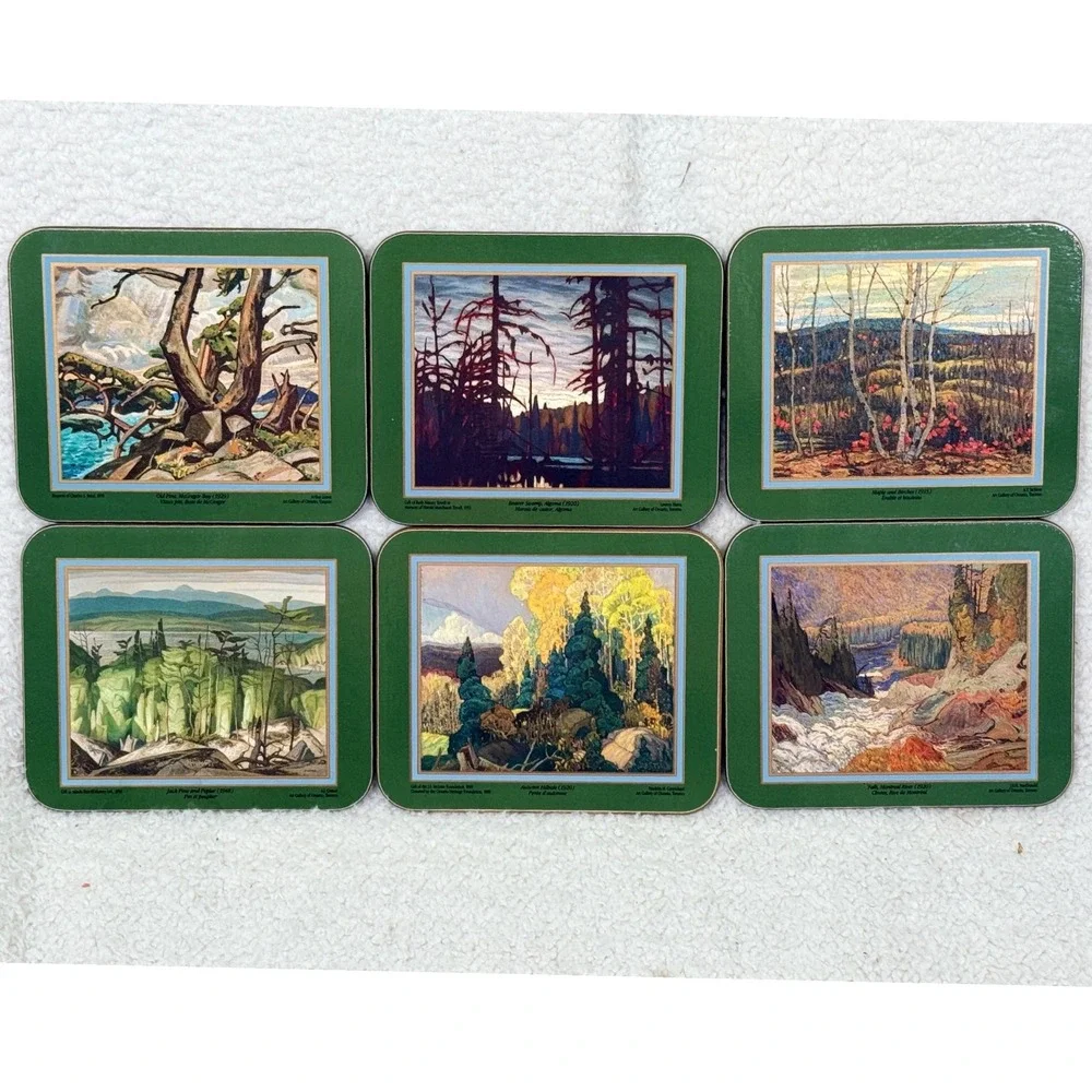 Vintage Jason Coasters Scenic Painting Art Gallery of Ontario Set 6 Box